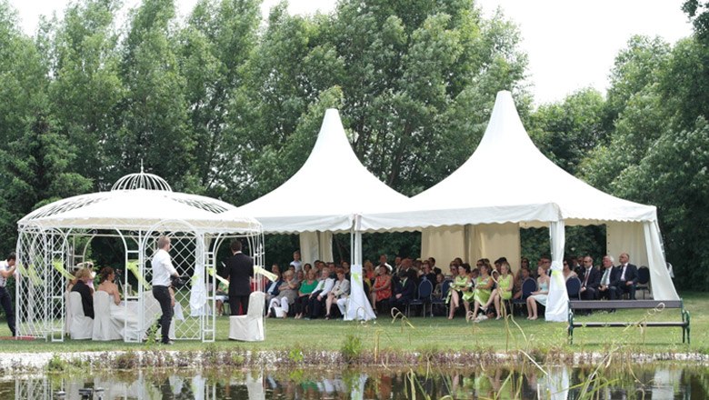 NÖ Hof Hochzeit - am Teich, © NÖ Hof
