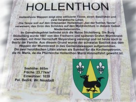 Hollenthon-Wappen (Copyright: Karl Gradwohl), &copy; Wiener Alpen in Nieder&ouml;sterreich - Bad Sch&ouml;nau